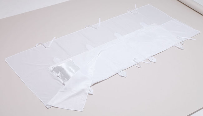 大きなサイズの掛布団付 シーツ担架布団３点セット