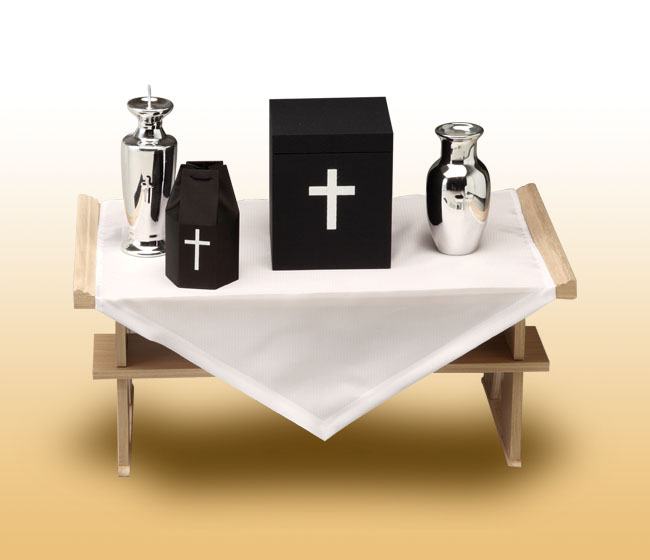 経机打敷（白ドビー）