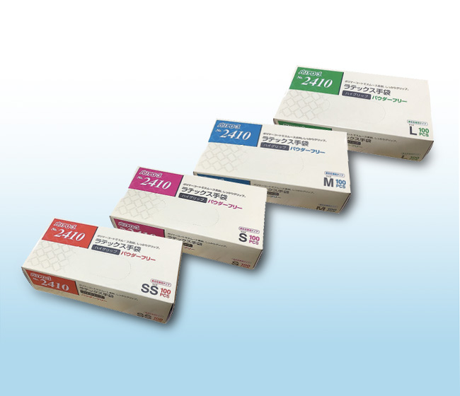 粉なしラテックス手袋